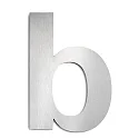 Hausnummer „ b “, Höhe 25cm, Edelstahl, gebürstet