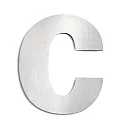 Hausnummer „ c “, Höhe 25cm, Edelstahl, gebürstet
