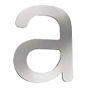 Hausnummer „ a “, Höhe 16cm, Edelstahl, gebürstet