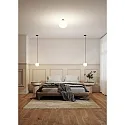 pendant luminaire ACAI 16 1 flame E27 IP20, mat, opal white dimmable