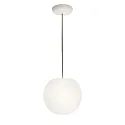 Pendelleuchte ACAI, Ø21cm, 1-flammig, E27, IP20, opalweiß matt, Pendel weiß matt