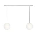 Pendelleuchte ACAI, Ø21cm, 2-flammig, E27, IP20, opalweiß matt, Pendel weiß matt