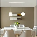 pendant luminaire ACAI 21 2 flames E27 IP20, mat, opal white dimmable