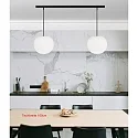 Casablanca pendant luminaire ACAI 26 2 flames E27 IP20, mat, opal white dimmable