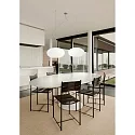 Casablanca Pendelleuchte AIH, 2-flammig, Ø 29cm, 2x E27, IP20, weiß-matt / Alu gebürstet