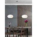 Casablanca Pendelleuchte AIH, 2-flammig, Ø 29cm, 2x E27, IP20, weiß-matt / Alu gebürstet