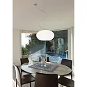 Casablanca Pendelleuchte AIH, 1-flammig, Ø 38cm, E27, IP20, weiß-matt / Alu gebürstet