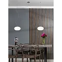 Casablanca Pendelleuchte AIH, 2-flammig, Ø 19cm, 2x G9, IP20, weiß-matt / Alu gebürstet