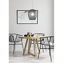 Casablanca pendant luminaire ANUA 1 flame E27 IP20, brushed aluminium, grey, matt dimmable