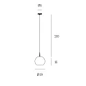 Casablanca Pendelleuchte BALL, IP20, 1-flammig, E27, opal weiß-matt