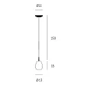 Casablanca pendant luminaire BAGAN E27 IP20, mat, opal white dimmable