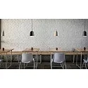 Casablanca Pendelleuchte CLAVIO S, IP20, 1-flammig, Ø 12cm, E27, Lava anthrazit / Alu gebürstet