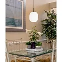 Casablanca Pendant luminaire MUREA, E27, IP20, opal white matt