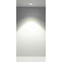Casablanca LED Deckenleuchte TET, mit Linse, Ø 14.5cm, Aufbau / Einbau, 10W 2700K 890lm, dimmbar, Glas weiß / Armatur weiß