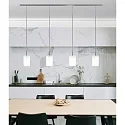 Casablanca Pendant luminaire TUBE XL, 4x E27, IP20, opal white matt