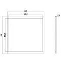 Deko-Light LED panel STANDARD RGBNW 940 - 620x620MM 4 channel, RGBW, excl. LED driver, dimmable 94W 4200lm RGB + 4000K 110° CRI >90