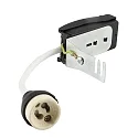 GU10 Fassung für 230V Leuchtmittel, mit Abstandhalter