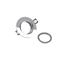 Deko-Light ceiling recessed luminaire SAMSOLA round, swivelling GU10 / GU5.3, glossy, silver dimmable