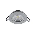 Deko-Light Deckeneinbaustrahler SAMSOLA, rund, für GU10 / GU5.3 Fassung (exkl.), 30° schwenkbar, Klick-Verschluss, aluminium matt