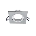 Deckeneinbaustrahler SAMSOLA, eckig, für GU10 / GU5.3 Fassung (exkl.), 30° schwenkbar, Klick-Verschluss, aluminium matt