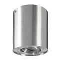 Deko-Light Deckenaufbau-Strahler BENGALA, IP20, zylindrisch, Ø 9.6cm, GU10 max. 50W, drehbar / schwenkbar, Aluminium, Silber gebürstet
