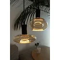 Segula LED Deko-Leuchtmittel MOON 150, IP20, Ø 15cm / H 18.5cm, E27, 6W 1900K 260lm 330°, dimmbar, rauchfarben