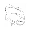 Deko-Light LED wall luminaire ACAMAR, Up / Down, 5W 3000K 390lm 104°, cRi>90, dimmable, white