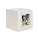 Deko-Light wall luminaire CUBE up / down, cube shape G9 IP20, white dimmable
