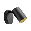 Deko-Light Leseleuchte CAN TILT ROUND, IP20, GU10,  runde Basis mit Schalter, kardanisch, schwarz