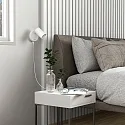 Deko-Light reading lamp CAN TILT ROUND USB round, with switch, with USB charging function, cardanic swivelling GU10 IP20, white 