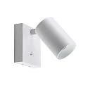 reading lamp CAN TILT SQUARE square, with switch, cardanic swivelling GU10 IP20, white 