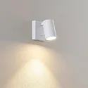 Leseleuchte CAN TILT SQUARE, IP20, GU10, eckige Basis mit Schalter, verstellbarer Kopf, weiß