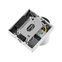 Leseleuchte CAN TILT SQUARE USB, IP20,eckig, GU10, eckige Basis mit Schalter / USB A+C Port, verstellbarer Kopf, weiß