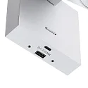 Leseleuchte CAN TILT SQUARE USB, IP20,eckig, GU10, eckige Basis mit Schalter / USB A+C Port, verstellbarer Kopf, weiß