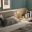 Leseleuchte CAN TILT SQUARE USB, IP20,eckig, GU10, eckige Basis mit Schalter / USB A+C Port, verstellbarer Kopf, weiß