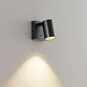 Leseleuchte CAN TILT SQUARE USB, IP20,eckig, GU10, eckige Basis mit Schalter / USB A+C Port, verstellbarer Kopf, schwarz
