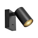 Deko-Light Leseleuchte CAN TILT SQUARE BASE MIX‘N MATCH 1/3, IP20, eckige Basis mit Schalter, GU10, ohne Schirm, schwarz