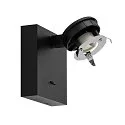 Deko-Light Leseleuchte CAN TILT SQUARE BASE MIX‘N MATCH 1/3, IP20, eckige Basis mit Schalter, GU10, ohne Schirm, schwarz