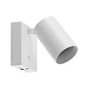 Deko-Light Leseleuchte CAN TILT SQUARE USB BASE MIX‘N MATCH 1/3, IP20, eckige Basis mit USB A+C Port + Schalter, GU10, ohne Schirm, weiß