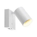 Deko-Light Leseleuchte CAN TILT SQUARE USB BASE MIX‘N MATCH 1/3, IP20, eckige Basis mit USB A+C Port + Schalter, GU10, ohne Schirm, weiß