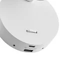 Deko-Light Leseleuchte CAN TILT ROUND USB BASE MIX‘N MATCH 1/3, IP20, GU10, runde Basis mit USB A+C Port + Schalter, ohne Schirm, weiß