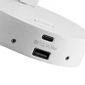 Deko-Light Leseleuchte CAN TILT ROUND USB BASE MIX‘N MATCH 1/3, IP20, GU10, runde Basis mit USB A+C Port + Schalter, ohne Schirm, weiß