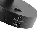 Deko-Light Leseleuchte CAN TILT ROUND USB BASE MIX‘N MATCH 1/3, IP20, GU10, runde Basis mit USB A+C Port + Schalter, ohne Schirm, schwarz