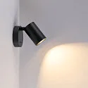 Deko-Light Leseleuchte CAN TILT ROUND USB BASE MIX‘N MATCH 1/3, IP20, GU10, runde Basis mit USB A+C Port + Schalter, ohne Schirm, schwarz