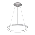 LED Pendelleuchte MEROPE, 80cm, 60W, 3000/4000K, IP20, silber
