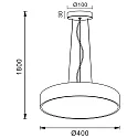 pendant luminaire MENKAR 40 IP20, white
