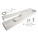 Deko-Light LED Pendelleuchte LED PANEL, eckig, 50W, 3000/4000K, 6100lm, IP40, dimmbar, weiß