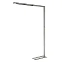 LED Stehleuchte OFFICE THREE STANDARD MOTION, IK06, Up/Down, 80W 4000K 10100lm, CRi 95, UGR 6, Sensoren + Touch-Dimmer, silber