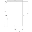 Deko-Light floor lamp OFFICE THREE STANDARD MOTION up / down, with sensor, with touch dimmer IP20, white aluminum dimmable