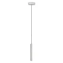 LED Pendelleuchte SLIM DIM, IP20, 1-flammig, Ø 3.9cm, 5W 2700K 500lm 24°, CRi >90, UGR <19, dimmbar, Soft-Textilkabel, weiß